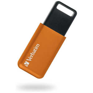 VERBATIMJAPAN USBメモリ USB Flash メモリー32GB USB3.1 Gen1(USB3.0)準拠 オレンジ [32GB] USBSLM32GDV1