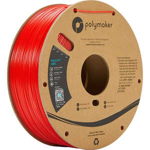 POLYMAKER PolyLiteABSフィラメント(1.75mm/1001g) Red PE01004