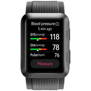 HUAWEI スマートウォッチ WATCH D ウェアラブル血圧計/Graphite Black WATCHD