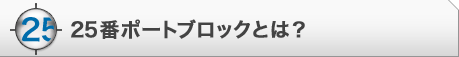 25番ポートブロックとは?