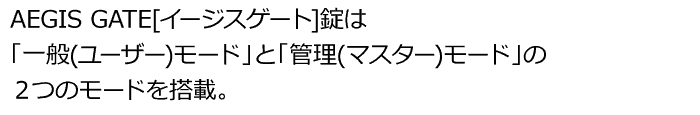 AEGIS GATE[C[WXQ[g]́u([U[)[hvƁuǗ(}X^[)[hv̂Q̃[h𓋍ځB