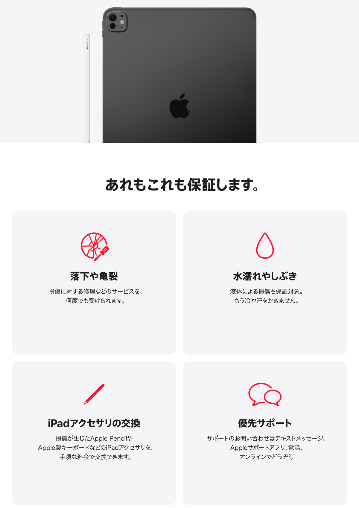 AppleCare＋ for iPad