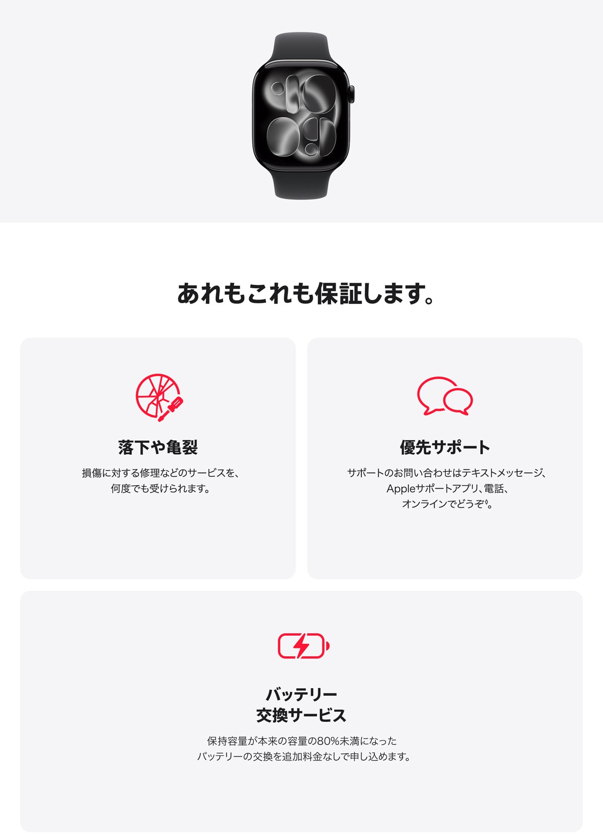 AppleCare＋ for Apple Watch