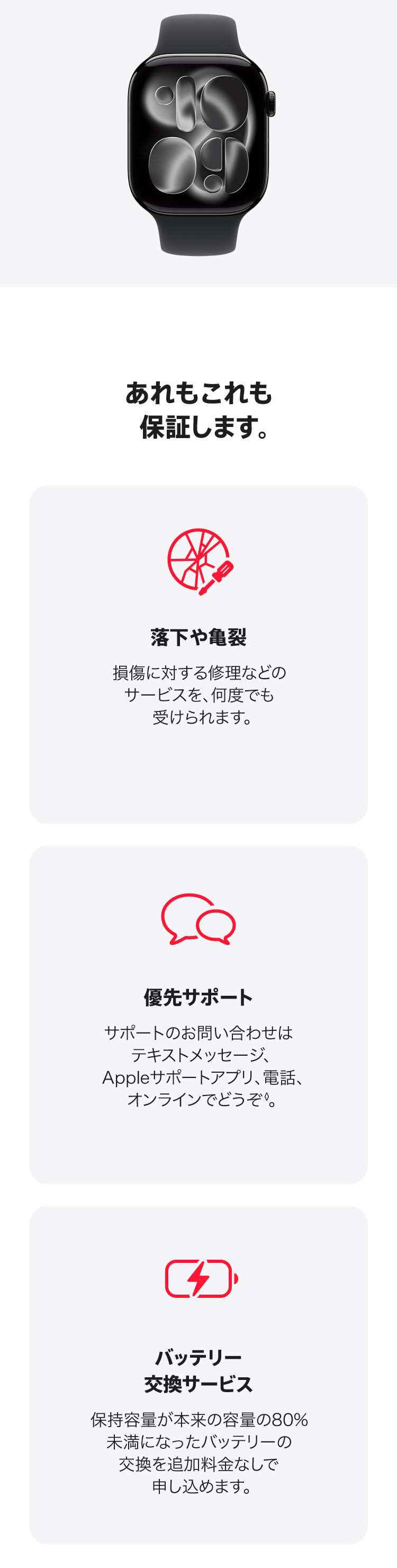 AppleCare＋ for Apple Watch