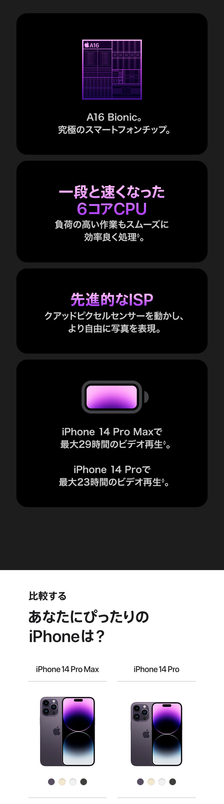 iPhone 14 Pro 家電通販のコジマネット - 全品代引き手数料無料
