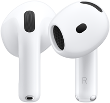AirPods 5のハードウェアの前面と背面。デザインを強調している
