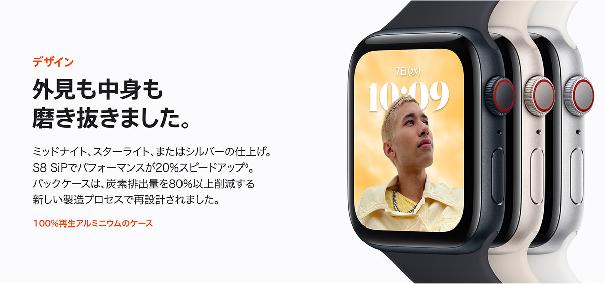 Apple Watch SE デザイン