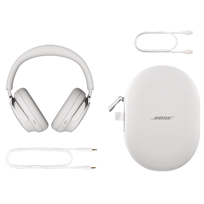Bose QuietComfort Ultra Headphones（第2世代）本体、キャリーケース、充電用USBケーブル（Type C to C）、専用オーディオケーブル