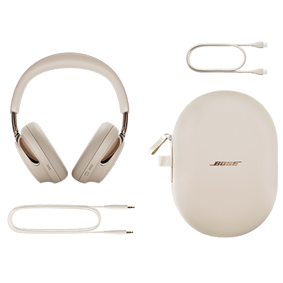 Bose QuietComfort Ultra Headphones（第2世代）本体、キャリーケース、充電用USBケーブル（Type C to C）、専用オーディオケーブル