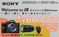 ソニーWelcome to α キャンペーン 2025 Summer