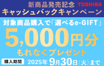 東芝 縦型洗濯機発売記念キャッシュバックキャンペーン