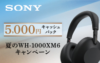 ソニー アプリで広がる音体験！WH-1000XM6キャンペーン