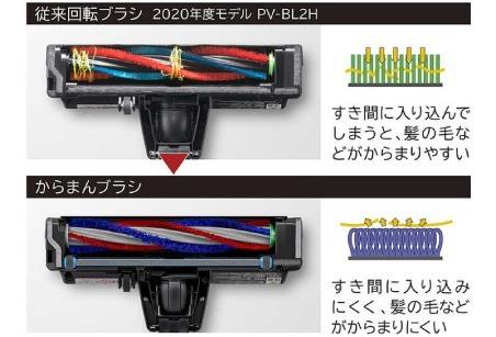髪の毛が絡まりにくいヘッド