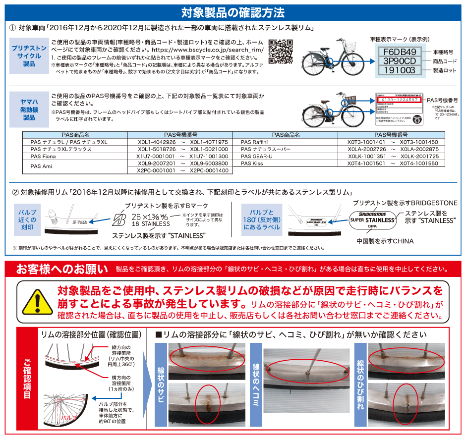 対象製品の確認方法