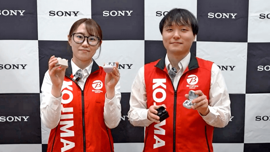 新製品　ソニー　完全ワイヤレスイヤホン