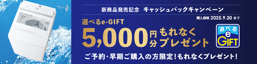 東芝縦型洗濯機キャンペーン