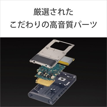 さらなる高音質を追求するため、細部までこだわり抜いたパーツ
