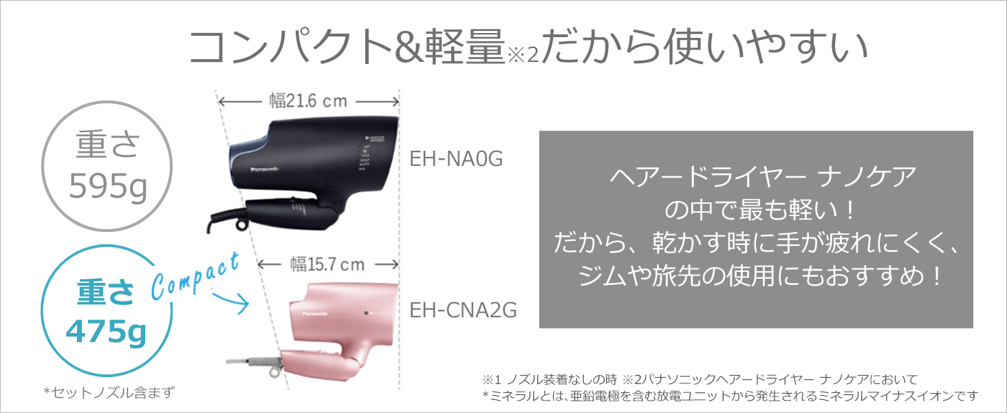 パナソニック Panasonic ヘアードライヤー ナノケア