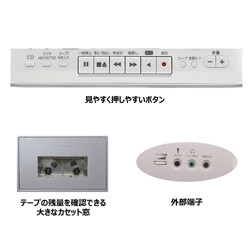 使いやすい操作と便利な外部端子