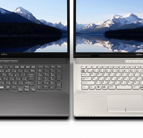 富士通 FUJITSU ノートパソコン LIFEBOOK NH77/F3 シャンパンゴールド