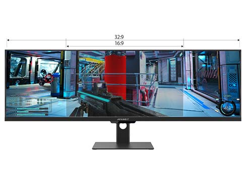 JAPANNEXT PCモニター [43.8型 /ダブルフルHD(3840×1080) /ワイド] JN