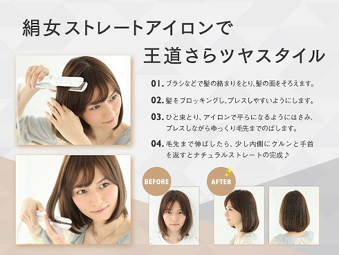 絹女　ストレートヘアアイロン　LM-125 新品