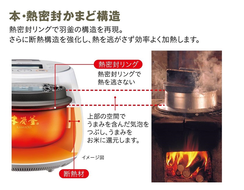 三菱 Mitsubishi 炊飯器 5 5合 本炭釜kamado Ih 月白 げっぱく Nj Awb10 W の通販 カテゴリ 冷蔵庫 キッチン家電 三菱 Mitsubishi 家電通販のコジマネット 全品代引き手数料無料