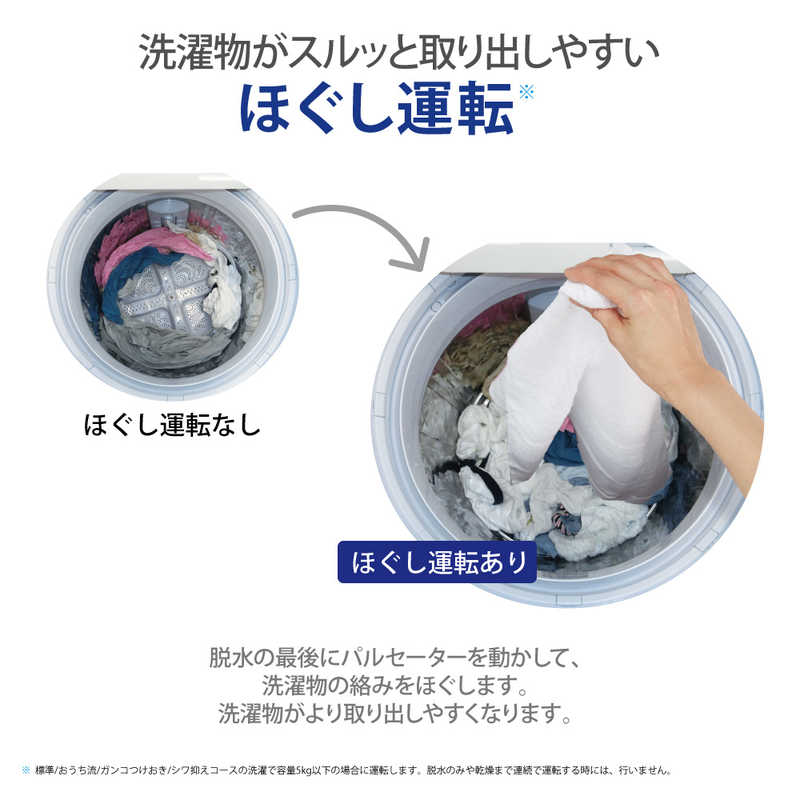 シャープ SHARP 縦型乾燥洗濯機 洗濯8.0kg 乾燥4.5kg ヒータ乾燥
