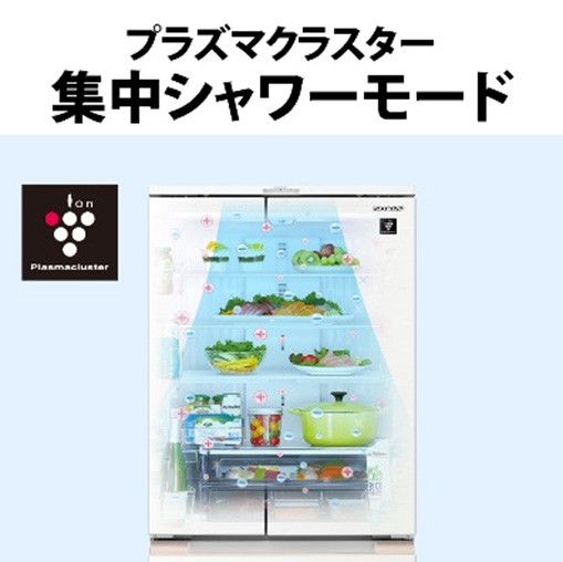 シャープ SHARP 冷蔵庫 6ドア フレンチドア(観音開き) 457L SJ-MF46J-H