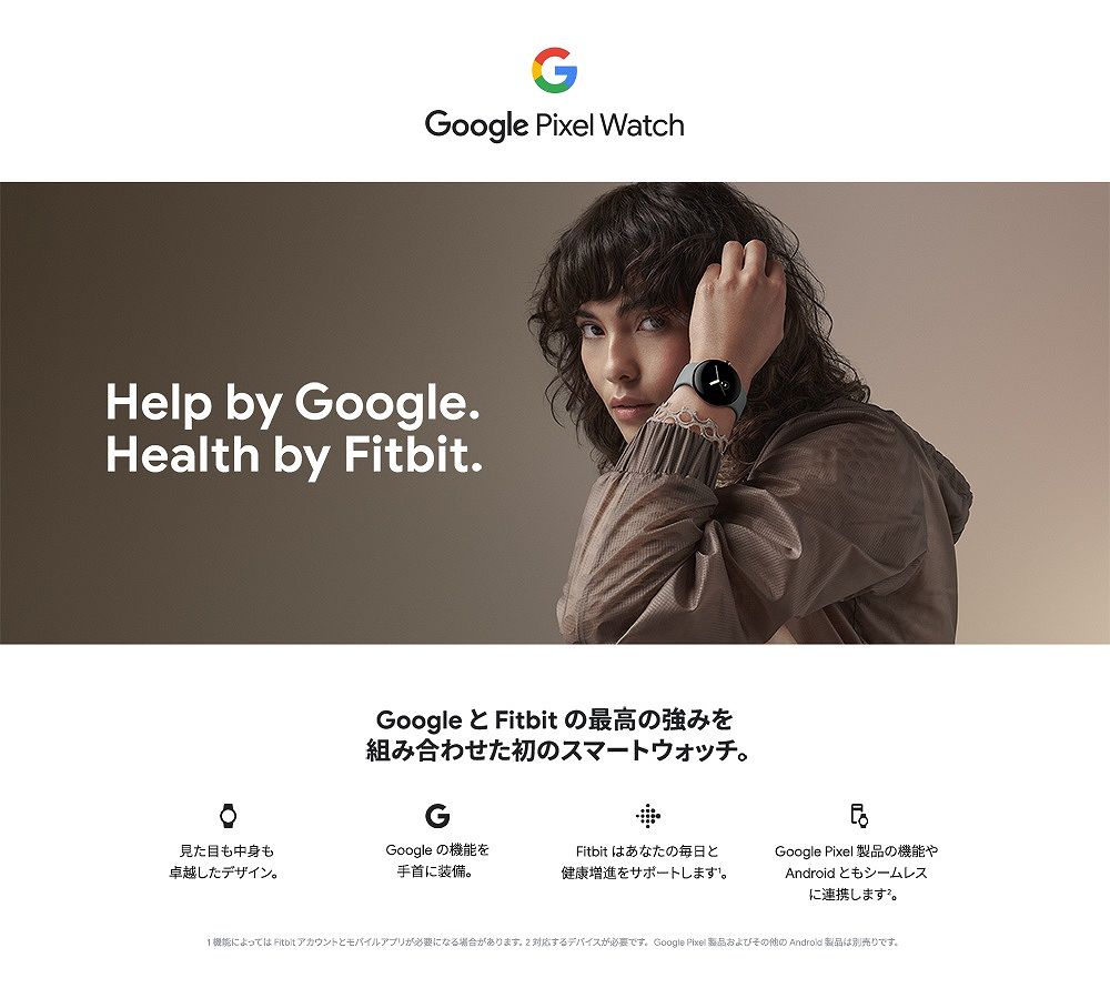 GOOGLE スマートウォッチ Google Pixel Watch Black /Obsidian GOOGLE スマートウォッチ Google Pixel Watch Black /Obsidian