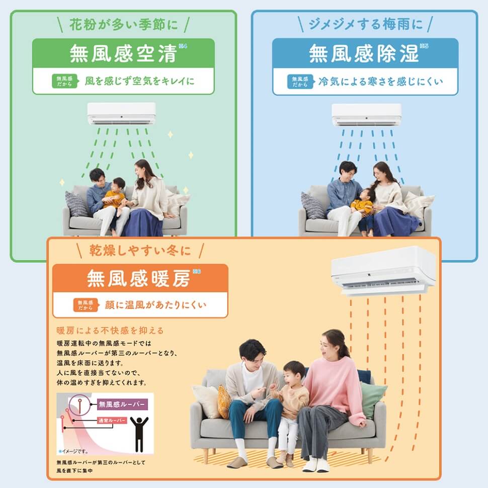 【オールシーズン無風感空調】