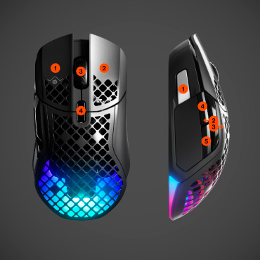 STEELSERIES ゲーミングマウス Aerox 5 Wireless [光学式 /有線