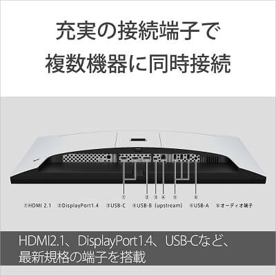 充実の接続端子で複数機器に同時接続可能