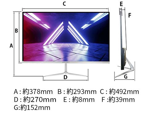 JN-T215FLG144FHD 21.5インチ FHD 144Hz JAPANNEXT 21.5型フルHDパネル搭載144Hz対応ゲーミングモニター
