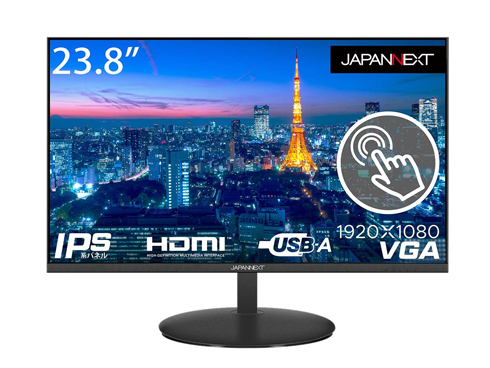 JAPANNEXT PCモニター (タッチパネル) [23.8型 /フルHD(1920×1080 