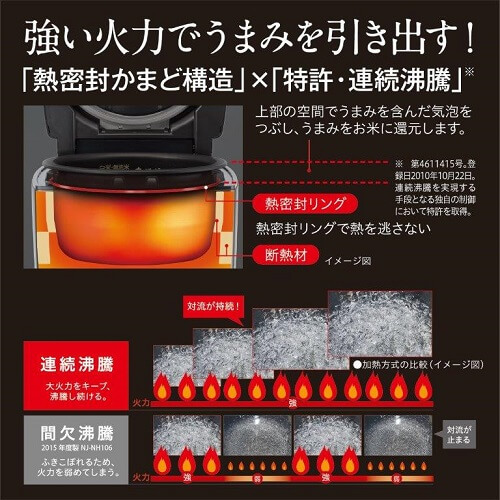 三菱 MITSUBISHI 炊飯器 5.5合 本炭釜 月白（げっぱく）IH NJ