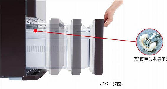 三菱 HI 冷蔵庫 置けるスマート大容量 WXシリーズ 6ドア