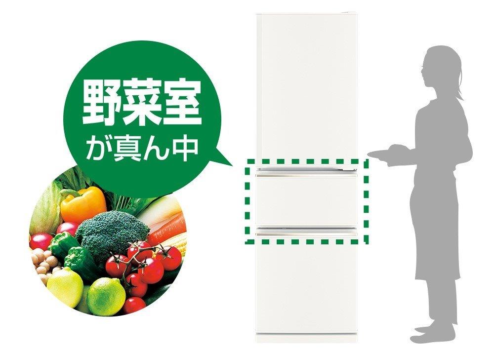 三菱電機 MITSUBISHI ELECTRIC MR-CX27H-W [冷蔵庫 CXシリーズ