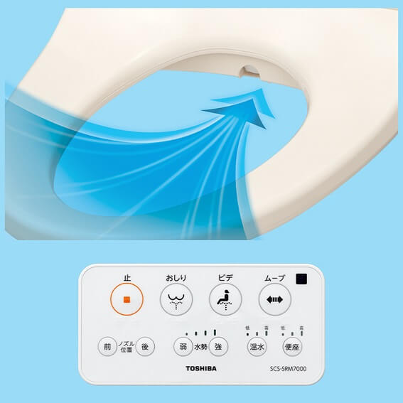 東芝 TOSHIBA 温水洗浄便座 [瞬間式] SCS-SRM7000 パステルアイボリー