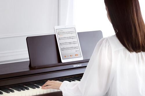 ORIGINALBASIC 電子ピアノ ダークローズウッド (88鍵盤/高低自在椅子 