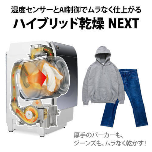 シャープ SHARP ドラム式洗濯乾燥機 洗濯11.0kg 乾燥6.0kg 