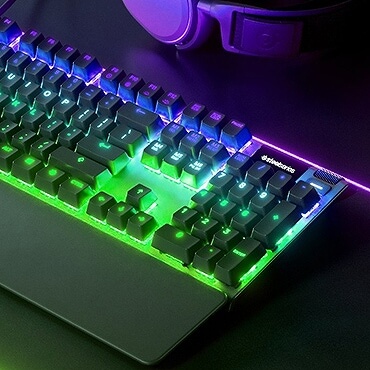 STEELSERIES ゲーミングキーボード＋リストレスト Apex Pro US (英語
