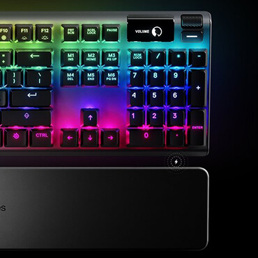 STEELSERIES ゲーミングキーボード＋リストレスト Apex Pro US (英語