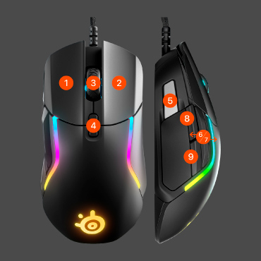STEELSERIES ゲーミングマウス Rival 5 [光学式 /有線 /9ボタン STEELSERIES ゲーミングマウス Rival 5 [光学式 /有線 /9ボタン