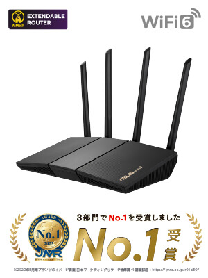 ASUS エイスース RTシリーズ (AX3000 デュアルバンド 5GHz 2402 Mbps