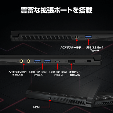MSI ゲーミングノートパソコン GF63 Thin 11U [15.6型 /Windows11 