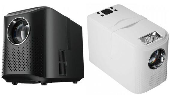 AREA ミラーレスLEDプロジェクター LED PROJECTOR4 ホワイト MS-PJHD04