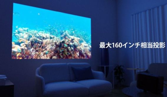 AREA ミラーレスLEDプロジェクター LED PROJECTOR4 ホワイト MS-PJHD04