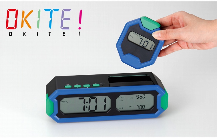 目覚まし時計 OKITE！（オキテ）　アデッソ ADESSO ES-01 アデッソ 目覚まし時計 OKITE [デジタル] ES-01 ブラック の通販
