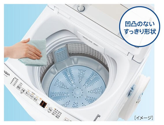 アクア AQUA 全自動洗濯機 洗濯7.0kg AQW-P7P-W ホワイト の通販